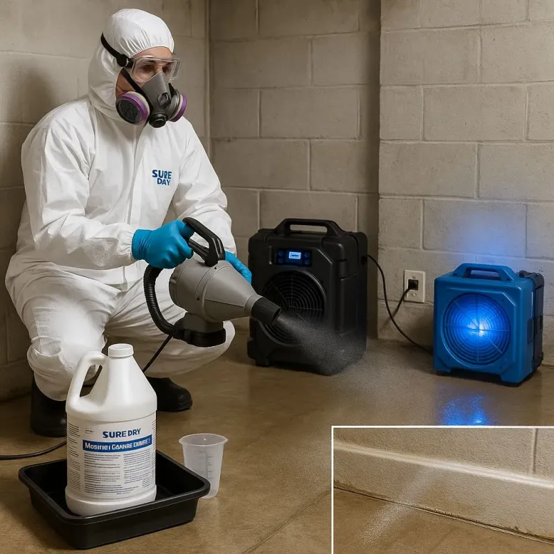 Sanitization and Odor Removal process in Chester Center, CT